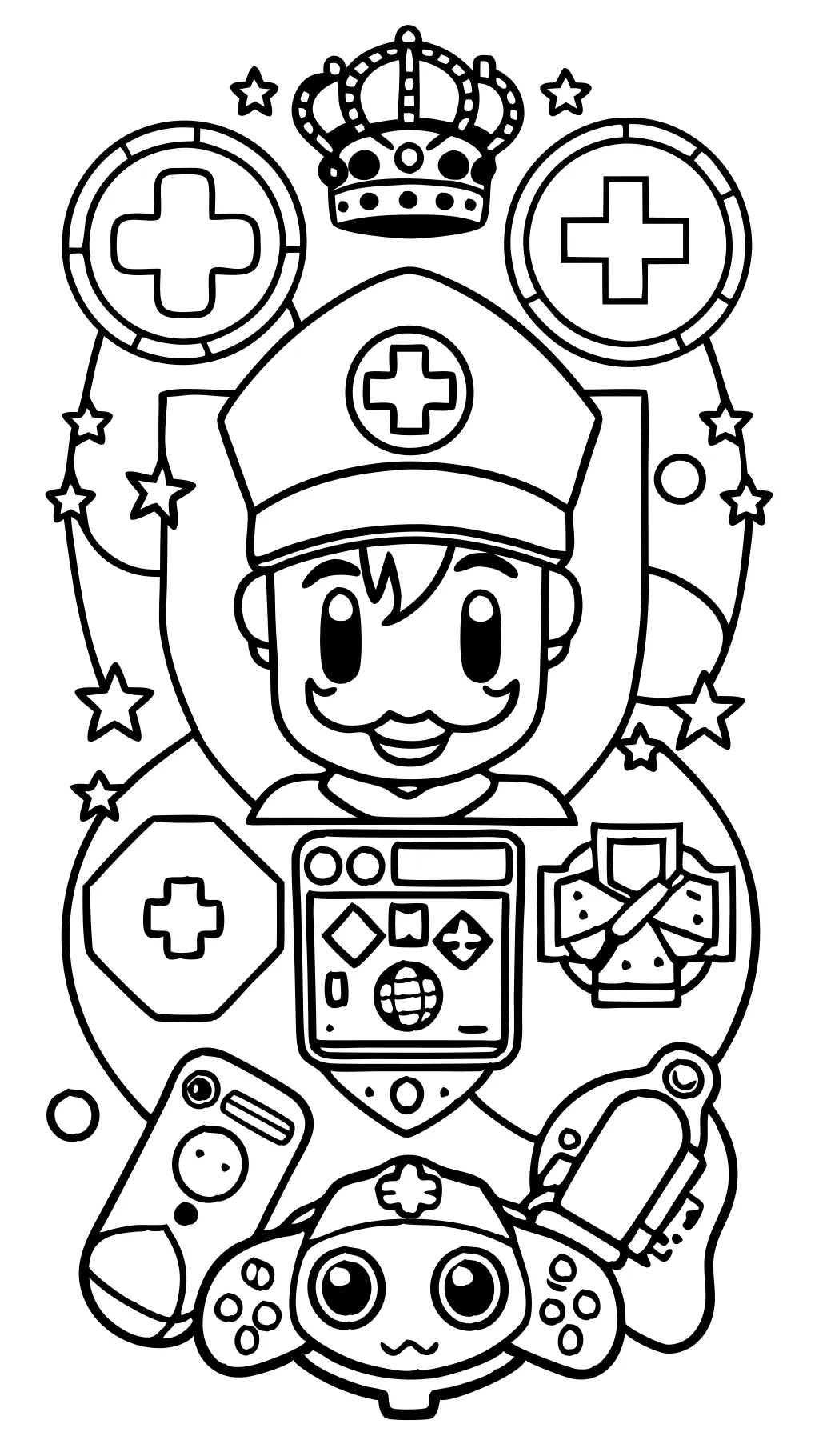 video game coloring pages